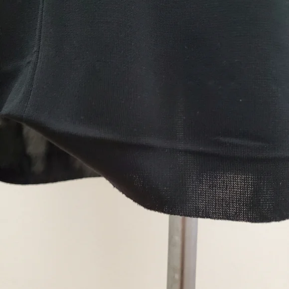 David Meister Black Long Sleeve Dress With Asymmetrical Neckline Size 2 - Picture 9 of 11